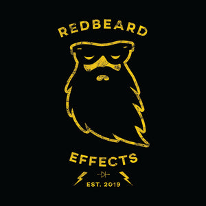 Redbeard Effects Vintage T-Shirt - Black 100% Cotton